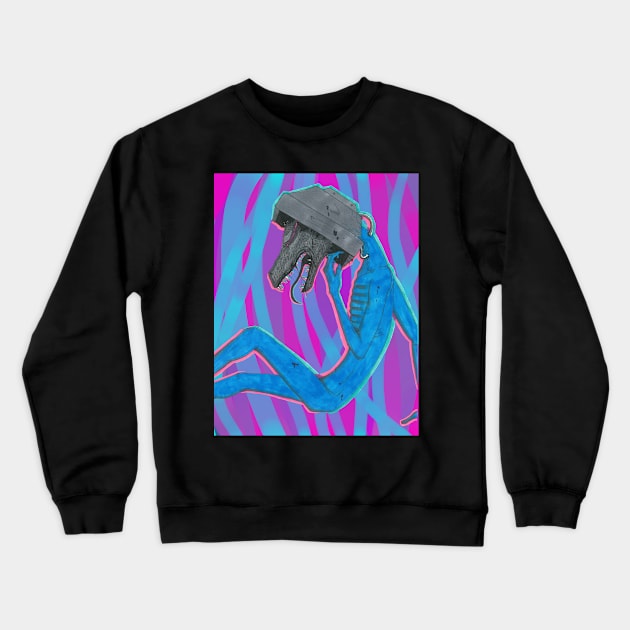 The Machine Must Go Crewneck Sweatshirt by fuxxinsomnia